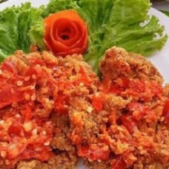 Ayam Geprek Tanpa Nasi 