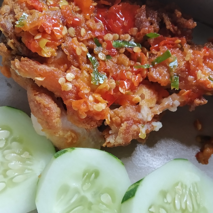 Ayam Geprek Tanpa Nasi