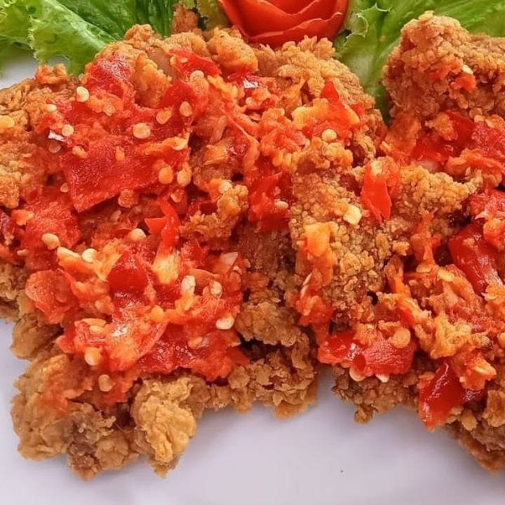 Ayam Geprek Tanpa Nasi