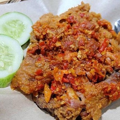 Ayam Geprek Tanpa Nasi