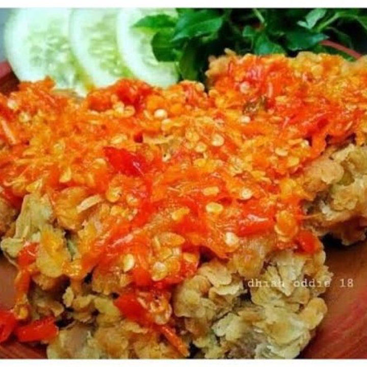 Ayam Geprek Tanpa Nasi