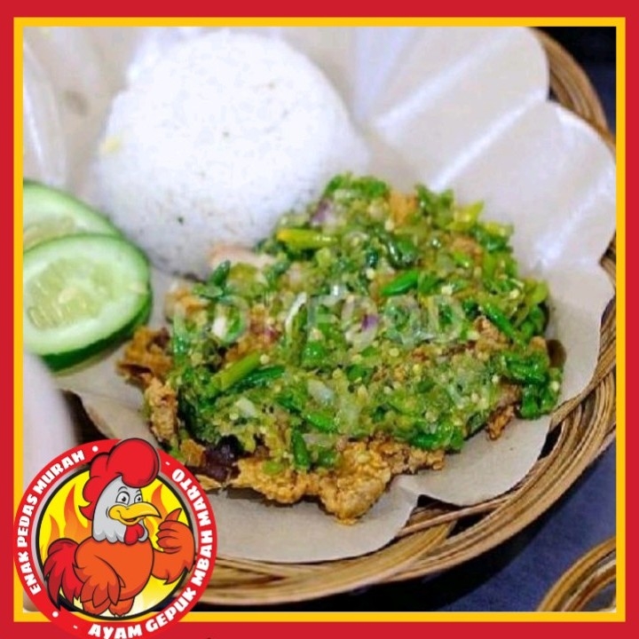 Ayam Gepuk Sambal Buto Ijo