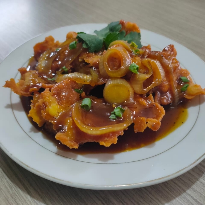 Ayam Gimbal Saus Mentega Plus Nasi