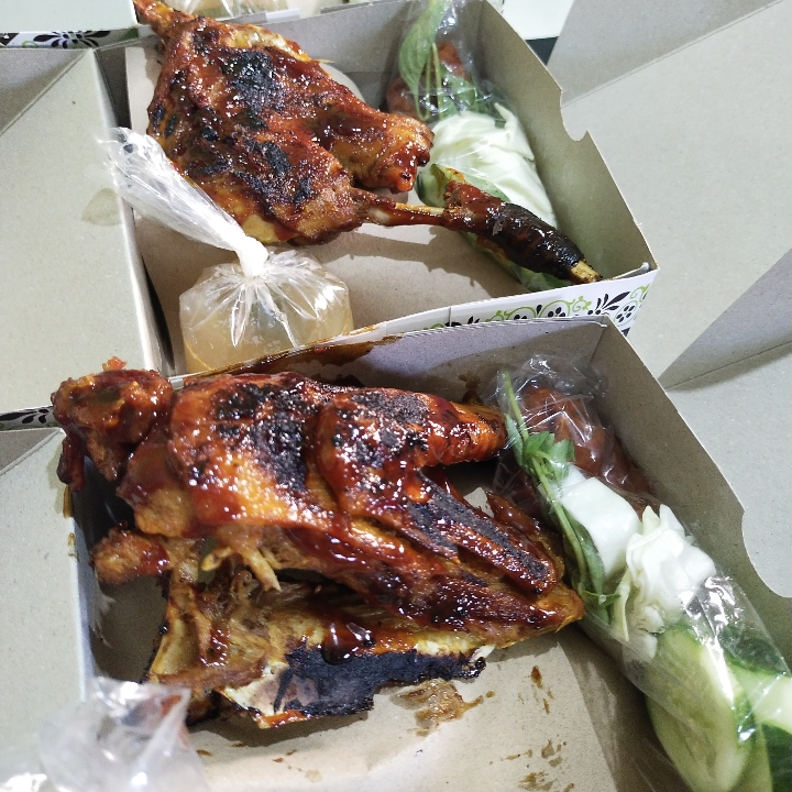 Ayam Kampung Bakar Dengan Nasi