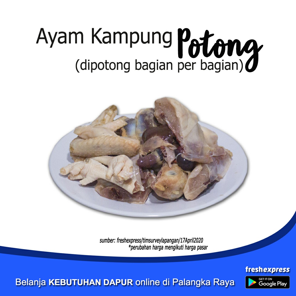 Ayam Kampung Potong - 1Kg