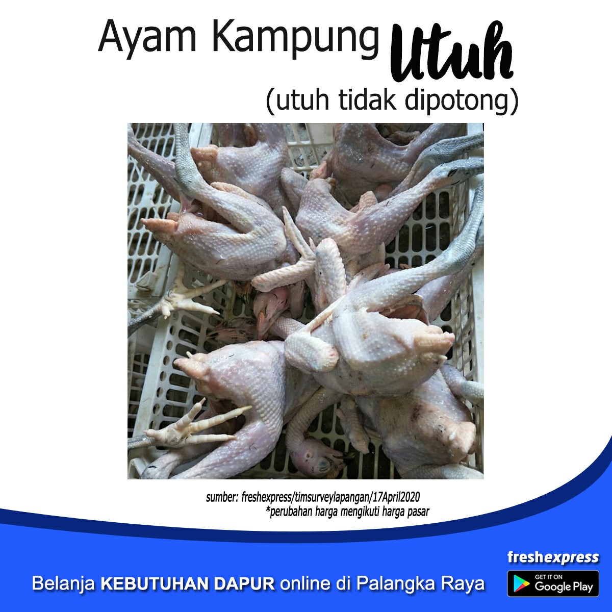 Ayam Kampung Utuh 1 Kg