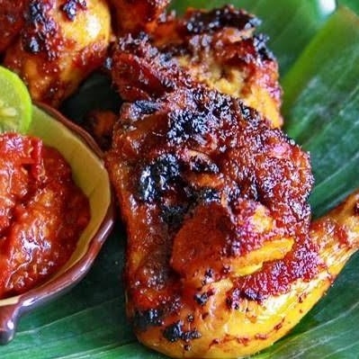 Ayam Panggang  Bumbu Bakar Plus Nasi