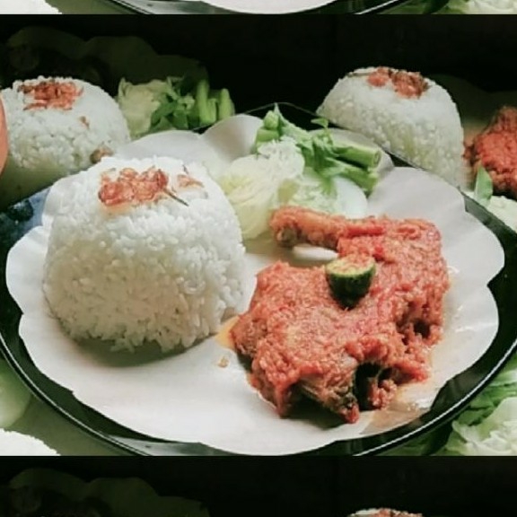Ayam Penyet Sambal Bawang