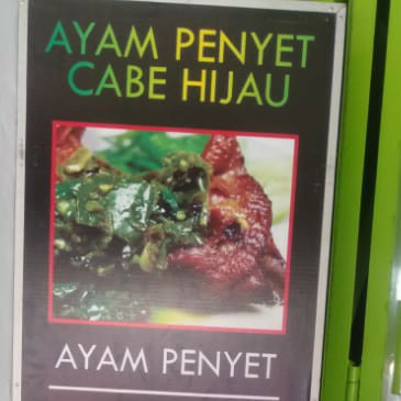 Ayam Penyet Cabe Hijau