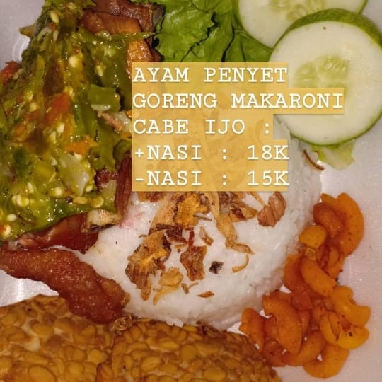 Ayam Penyet Cabe Ijo