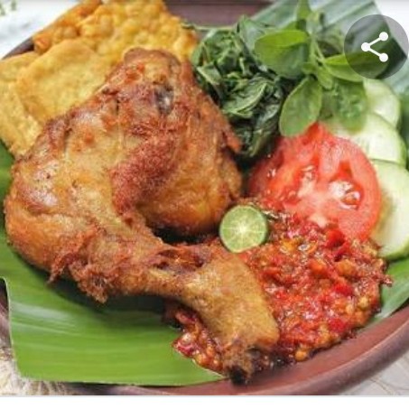 Ayam Penyet Jumbo Komplit