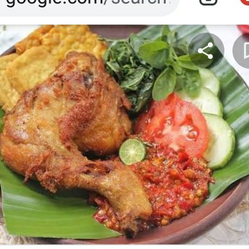 Ayam Penyet Komplit