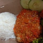 Ayam Penyet Plus Nasi
