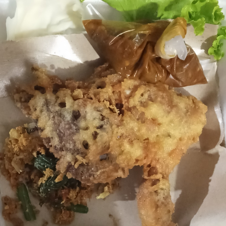 Ayam Penyet Porsi Anak Kos Plus Nasi