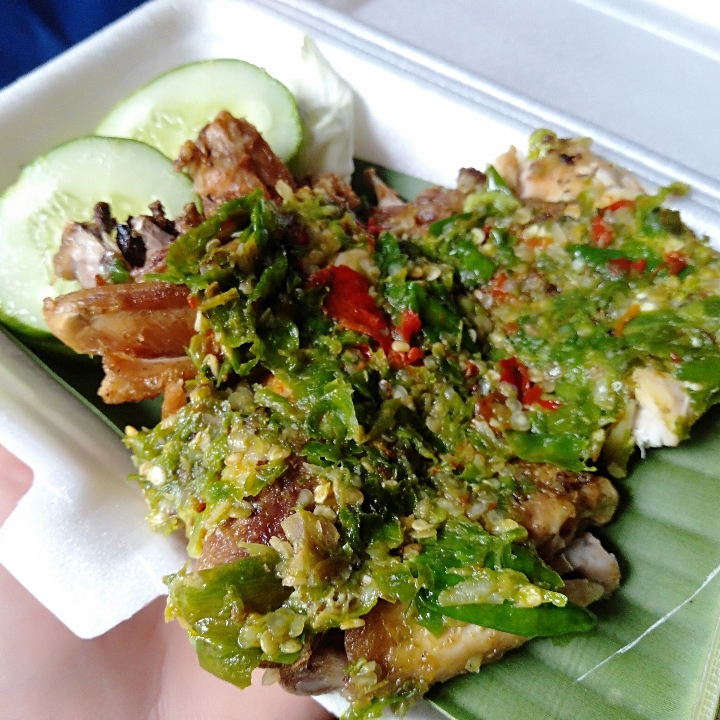 Ayam Penyet Sambel Ijo Tanpa Nasi