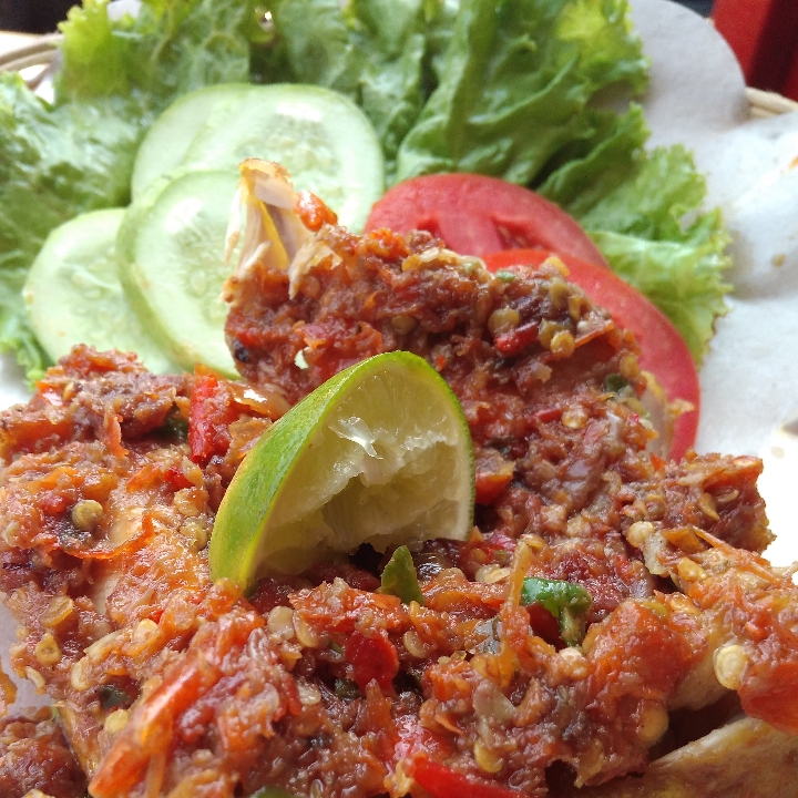 Ayam Penyet Tanpa Nasi