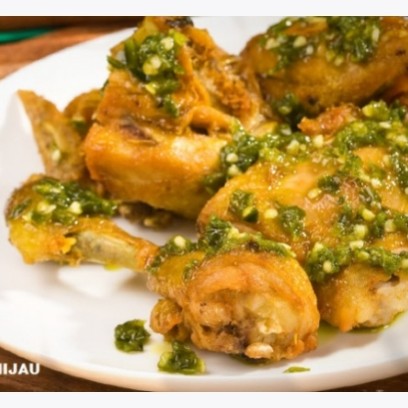 Ayam Ras Penyet Cabe Hijau