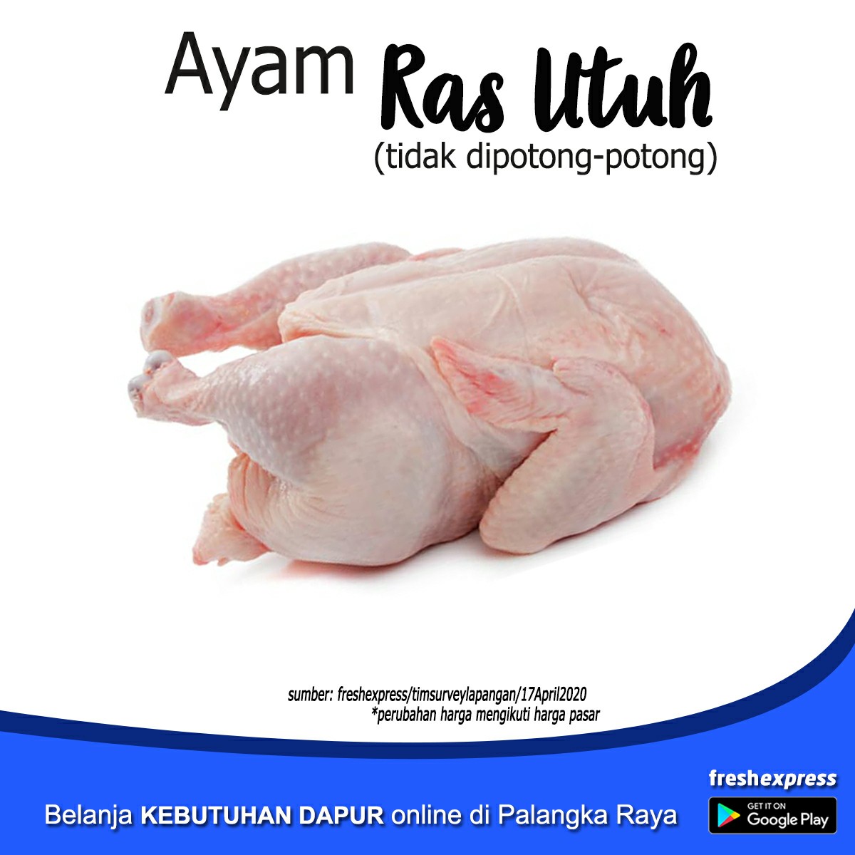 Ayam Ras Utuh Per Ekor  - Minimal 1 Kg