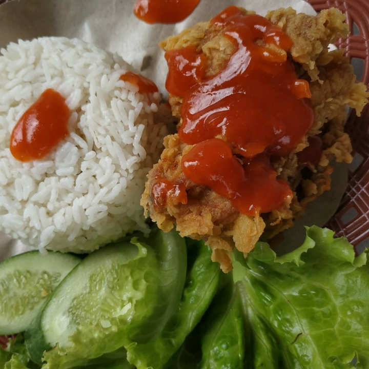 Ayam Sauce Plus Nasi
