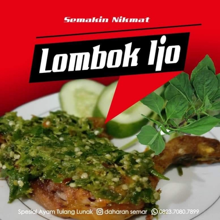 Ayam Tulang Lunak Lombok Ijo Plus Nasi