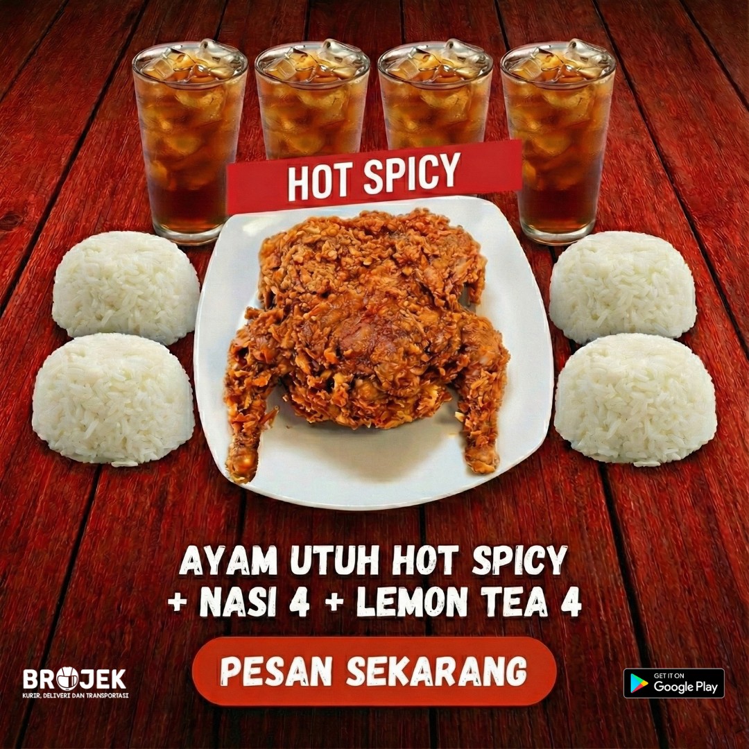 Paket Ayam Utuh Hot Spicy