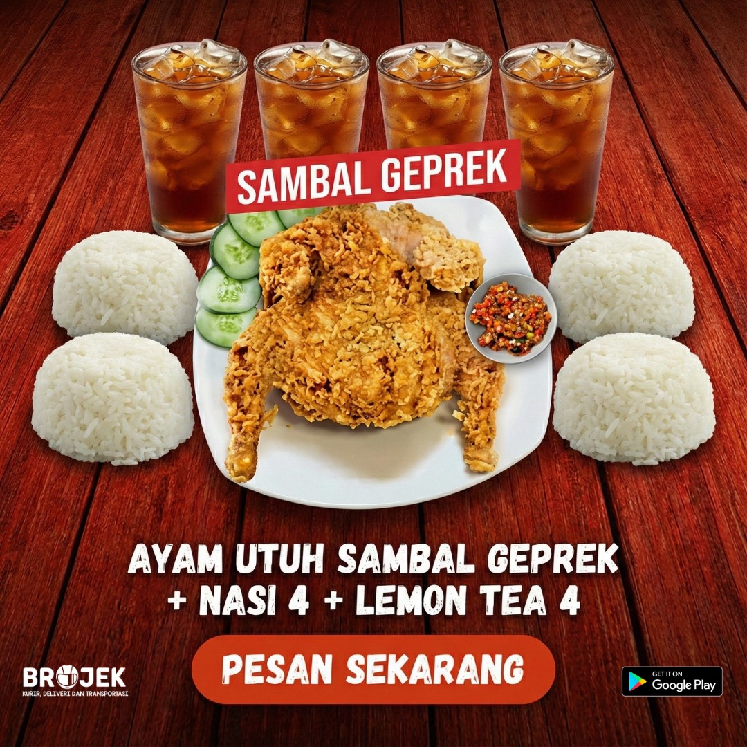 Paket Ayam Utuh Sambel Geprek