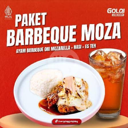 Ayam barbeque pedas mozarella
