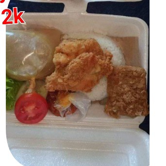Ayam geprek kuah sop