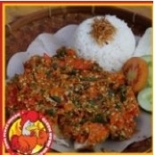 Ayam gepuk sambel korek