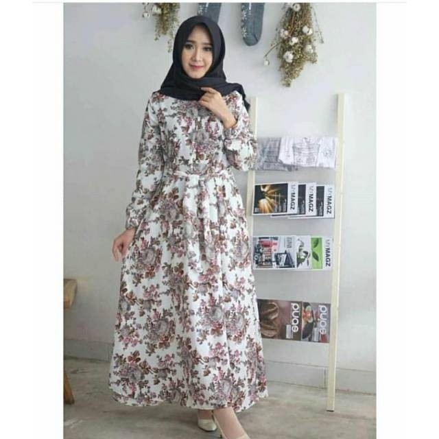 Ayunda gamis putih 