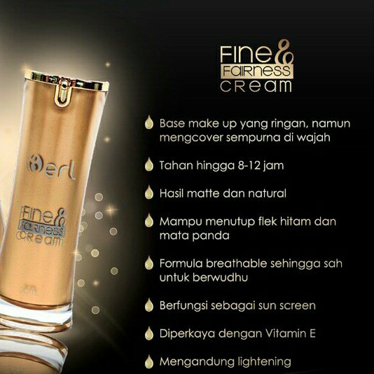 B ERL Fine Fairness Cream 
