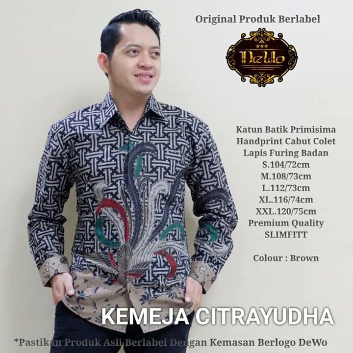 BAJU BATIK LENGAN PANJANG YODHA-SEKAR-YUDHISTIRA MERK DEWO PER UNI 2