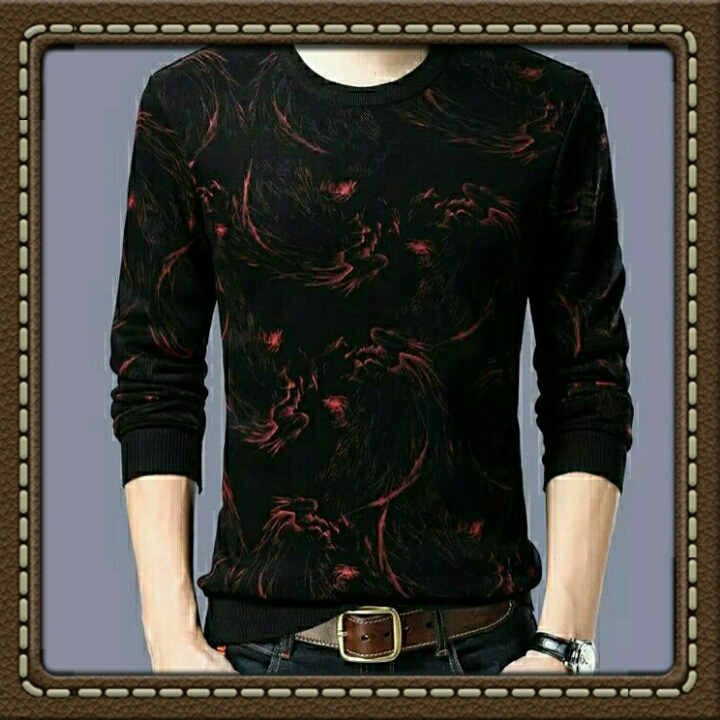 BAJU DOBBY HITAM MERAH