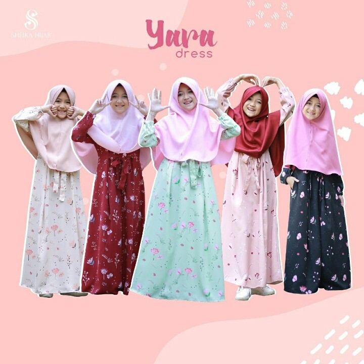 BAJU GAMIS UK 2-4-6-8-10 MERK YARA PER UNIT