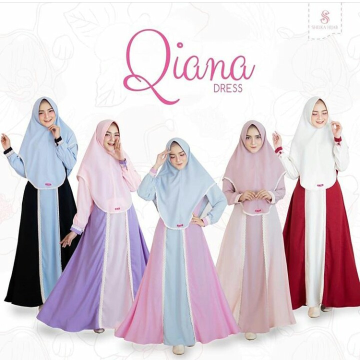 BAJU GAMIS SYAREE MERK DIANA PER UNIT