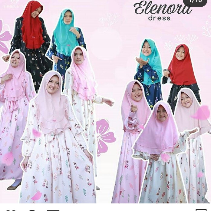 BAJU GAMIS ELENORA  GAMIS SYAREE