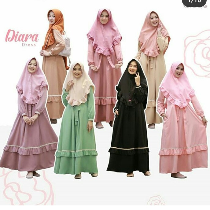 BAJU GAMIS SYAREE MERK DIARA PER UNIT