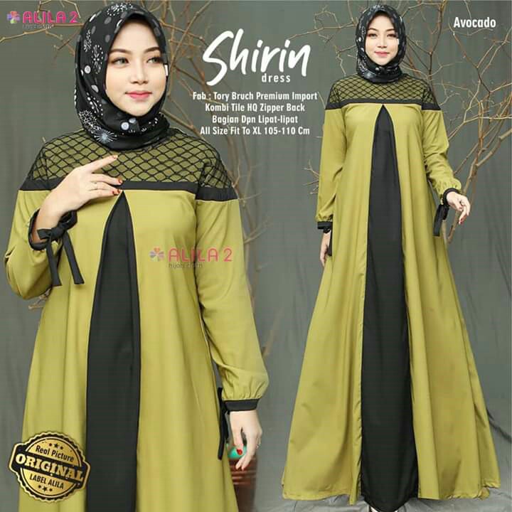 BAJU GAMIS SYAREE POLOS MERK SHIRIN PER UNIT