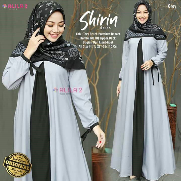 BAJU GAMIS SYAREE POLOS MERK SHIRIN PER UNIT 3