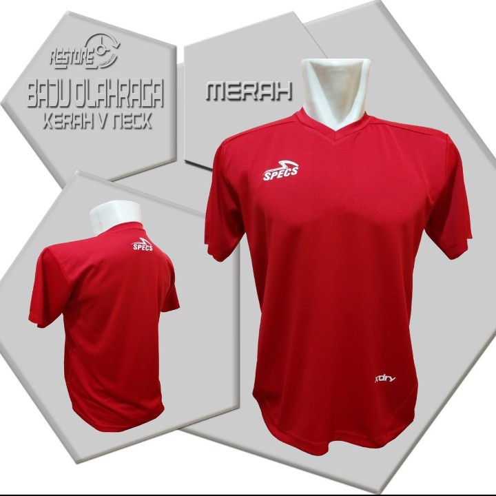 BAJU OLAHRAGA SPECH KERAH V-NECK 4