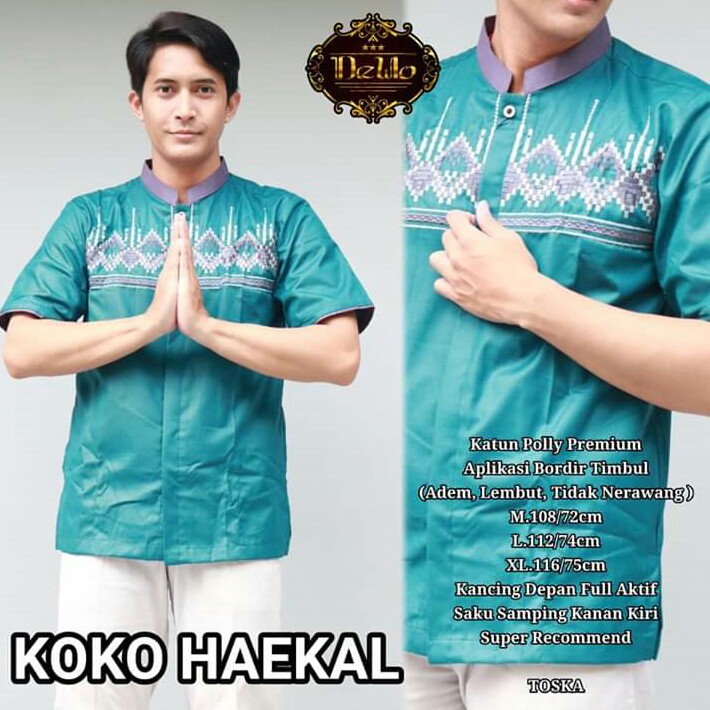 BAJU KOKO MERK HAEKAL PER UNIT