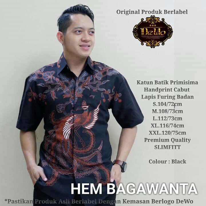 BAJU BATIK LENGAN PENDEK SANATA-PRANADIPA-BAGAWANTA MERK DEWO PER UN 3