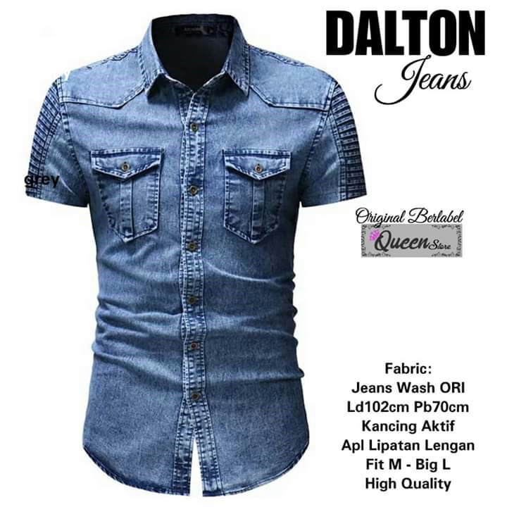 BAJU BERBAHAN JEANS MERK DALTON PER UNIT