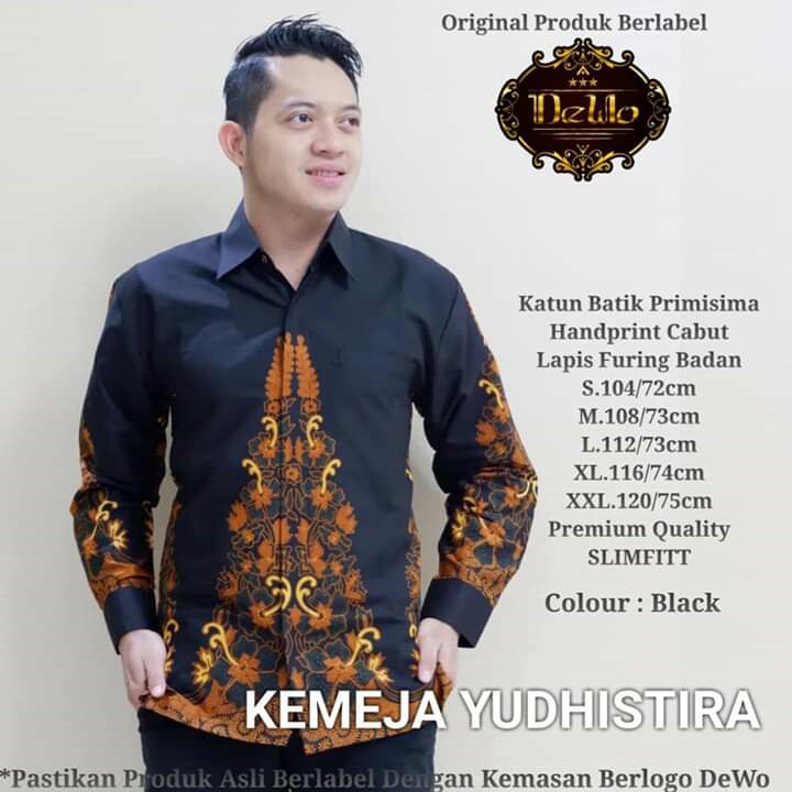 BAJU BATIK LENGAN PANJANG ASMARALAYA-CITRAYODHA-KALINGGA MERK DEWO 3