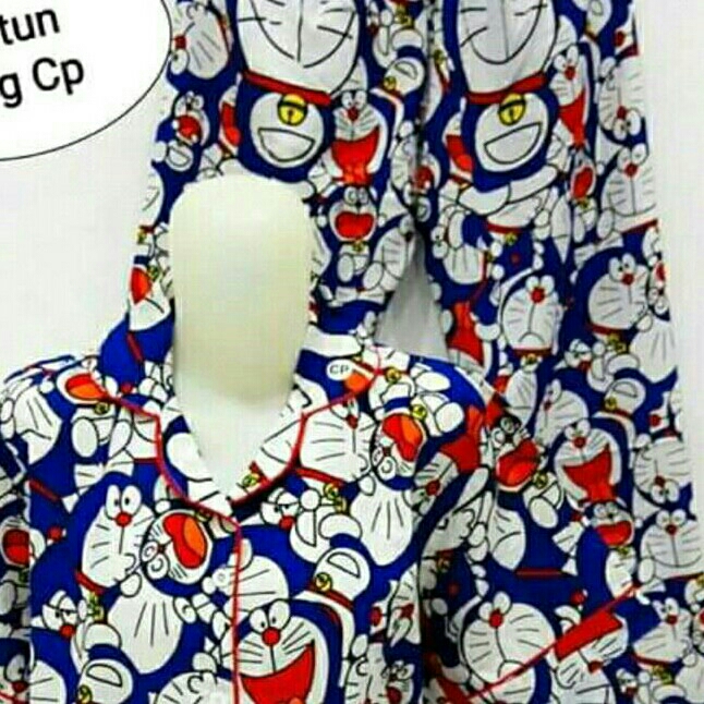 BAJU TIDUR DEWASA MIX PIYAMA MD DORAEMON 