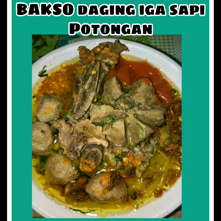 BAKSO PENGKOLAN Amy Zahra - bakso daging iga potongan 