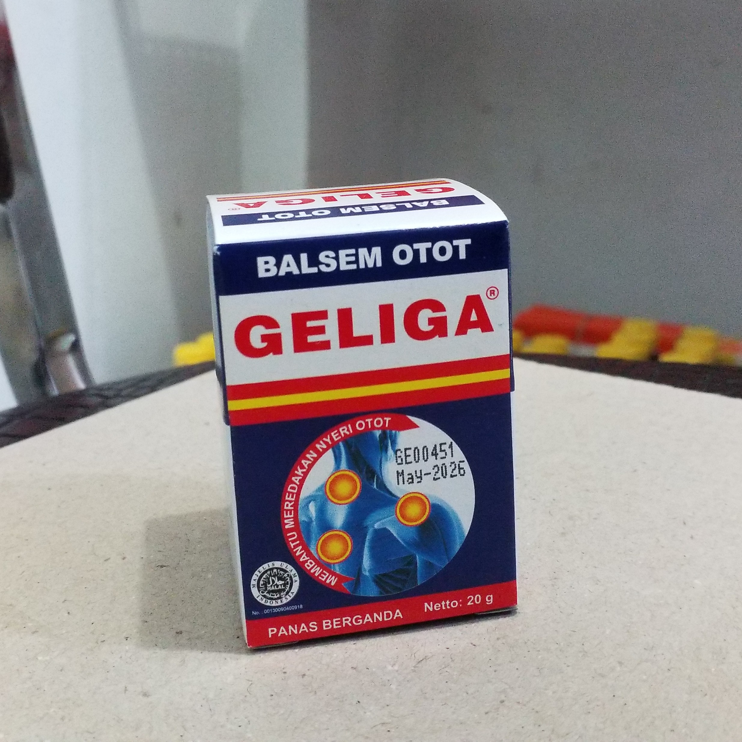 BALSEM OTOT GELIGA 20 GRAM