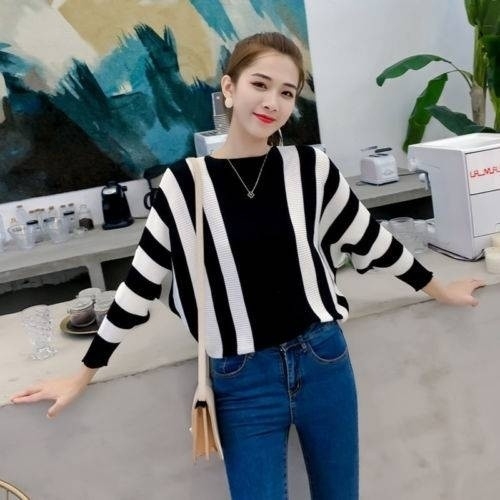 BATWING STRIPE BLACK TOP
