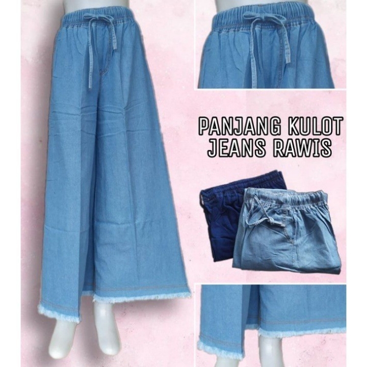 BAWAHAN WANITA CELANA KULOT JEANS RAWIS  VMIT-007