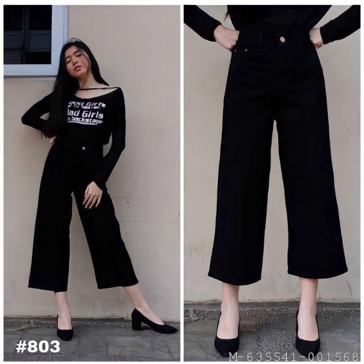 BAWAHAN WANITA KULOT JEANS WARNA VART-009